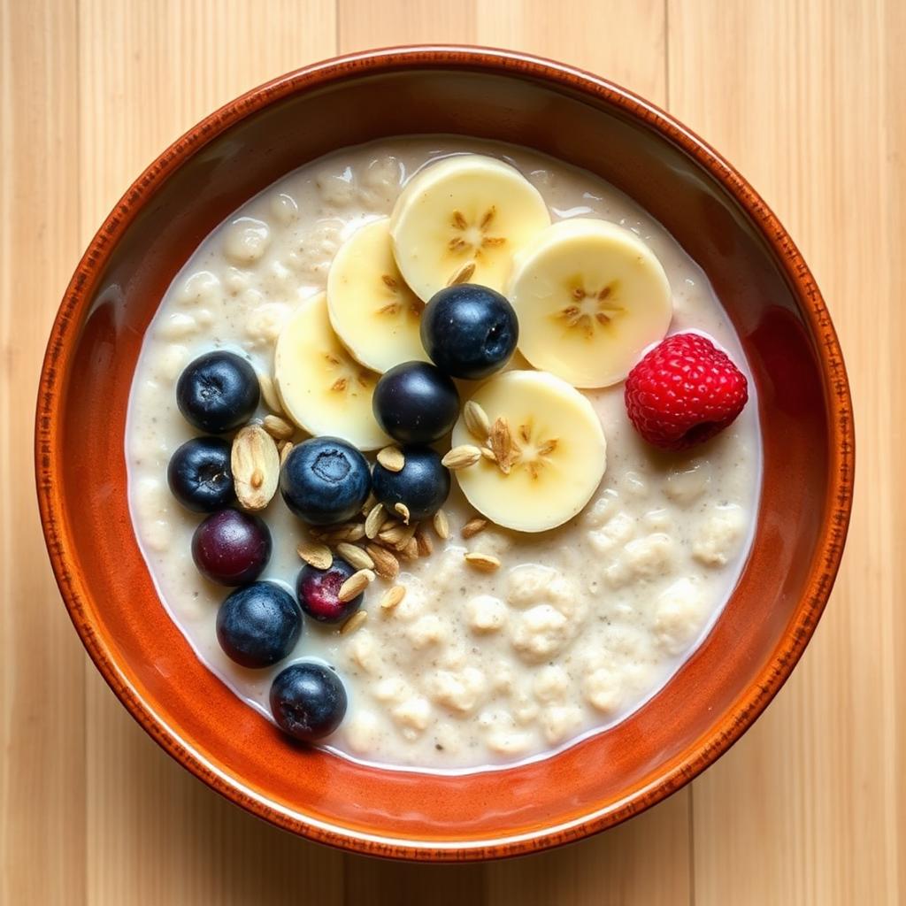 Gachas de avena prebióticas