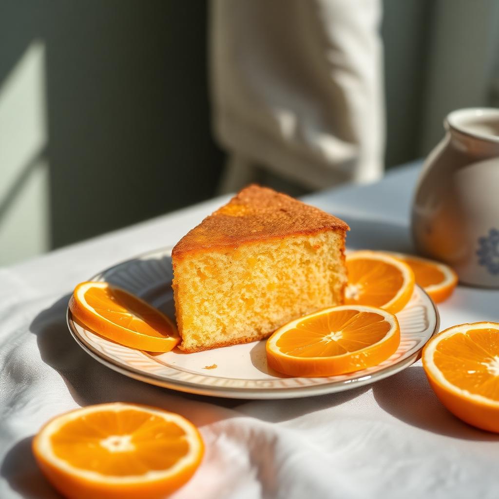 Pastel de naranja saludable